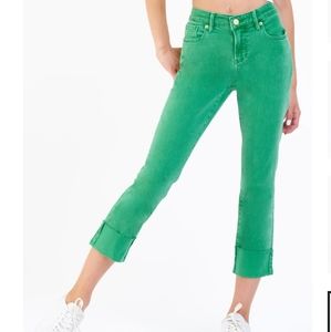 NWT $92 DEAR JOHN BLAIRE GREEN DENIM JEANS SZ 31
